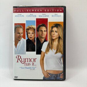 Rumor Has It DVD Full-Screen Edition Starring Jennifer Aniston Rated PG-13